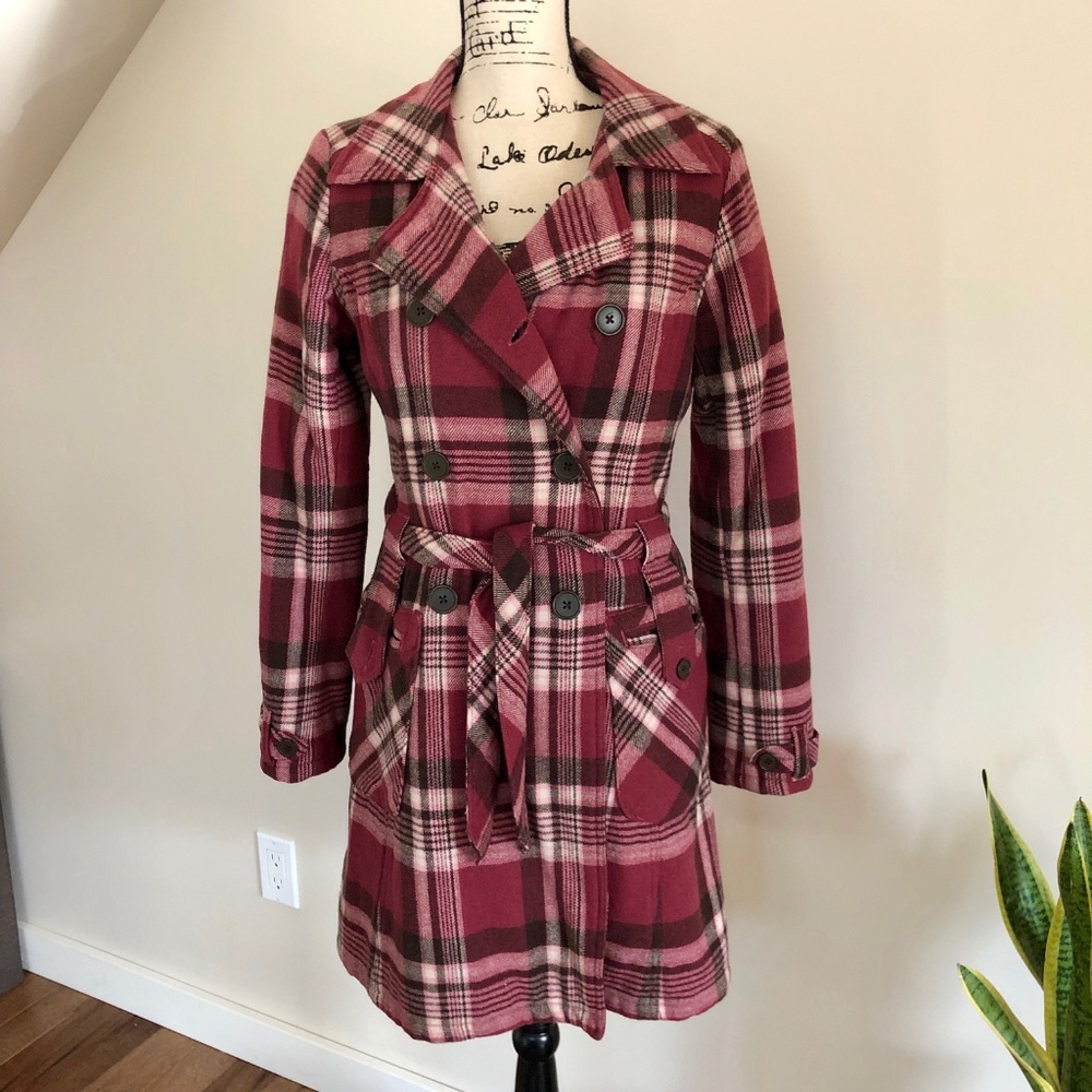 Lux Medium Wool Blend Plaid Jacket